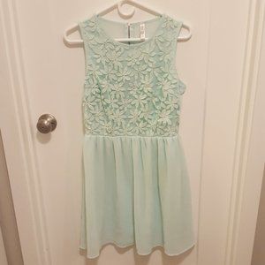 Xhilaration Flower Blue Dress